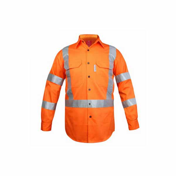 CHEMISE EN TISSU COTON AVEC IMPRESSION ET BANDE DE VISIBILITE TM