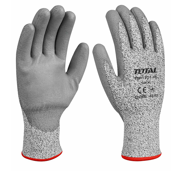 GANT DE SECURITE AVEC PAUME EN POLYURETHANE ANTI-COUPURE - T. XL