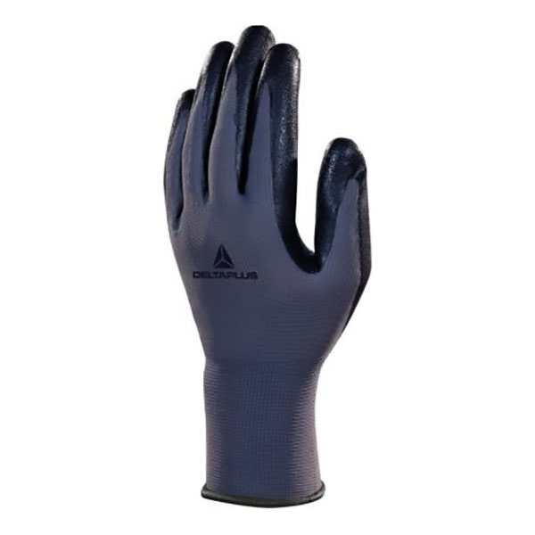 GANTS REVÊTUS DE MOUSSE PES END. NITRILE NOIR T10