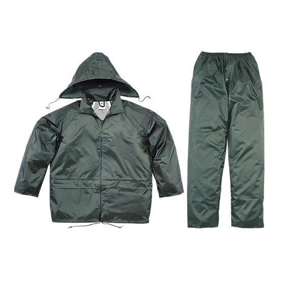 ENSEMBLE DE PLUIE VERT TL