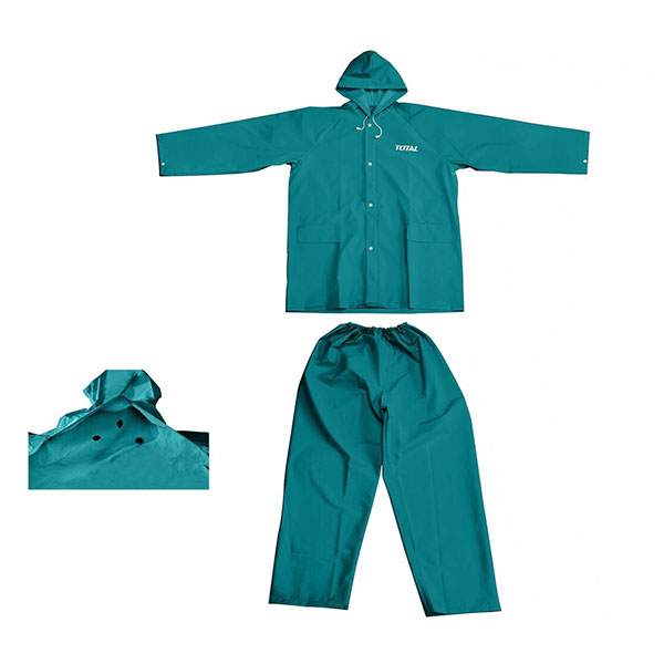 IMPERMEABLE 2 PIECES TAILLE L VERT TOTAL