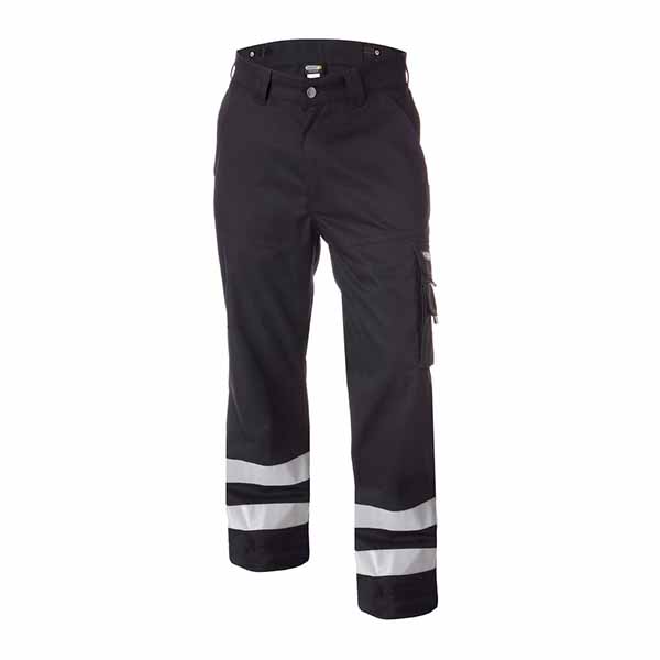 PANTALON MULTI POCHE EN DRILL AVEC BANDE REFLECHISSANTE T2