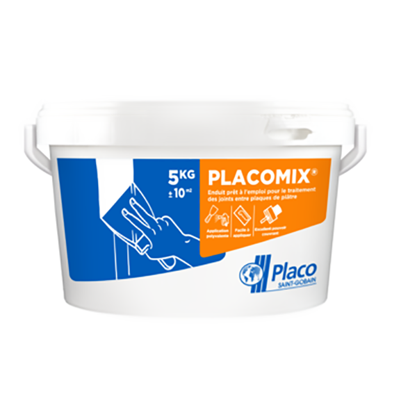 ENDUIT POUR PLACO 5KG PLACOMIX