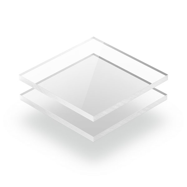 PLAQUE EN PLEXI TRANSPARENT 2X1MX3MM