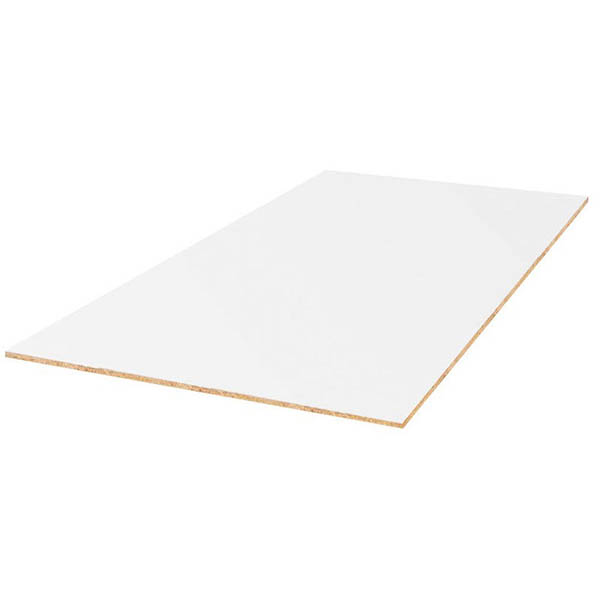 PANNEAU PREDECOUPES MELAMINE BLANC 15MM
