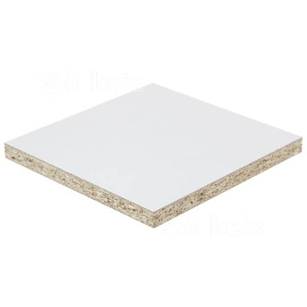 PANNEAU MELAMINE EP25MM 1220X2440MM BLANC CASSE