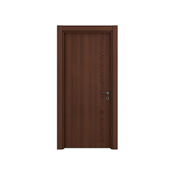 [50809] PORTE DE COMMUNICATION INTERIEUR KOYU TEAK 87*204*22-28-GARNITURE INCLUE GAUCHE
