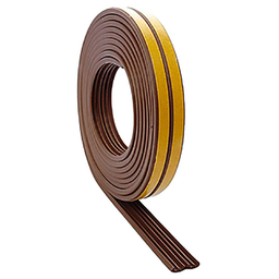 [50854] BALAI POUR PORTE ET FENETRE TYPE E ADHE 9X4MM 6M MARRON
