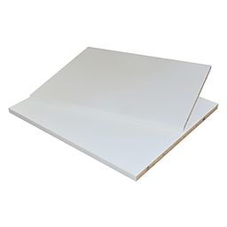 [50948] LOT DE 2 ETAGERES POUR DRESSING L 600 BLANC