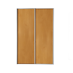 [50951] PACK DE 2 VANTAUX VERT MERISIER POUR DRESSING 2500*1200