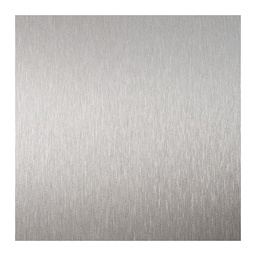 [51060] FEUILLE STRATIFIEE A105 HPL 0,8MM 305*122 ALU BROSSE+FILM