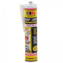 [50187] TECNOPUR P-40 MASTIC POLYURETHANE 300ML BLANC-QS