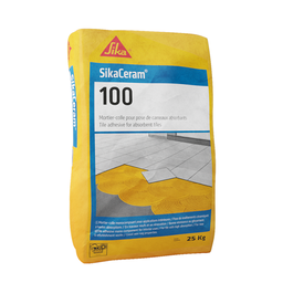 [50254] SIKACERAM 100 - MORTIER-COLLE POUR POSE DE CARREAUX ABSORBANTS - GRIS - 25KG