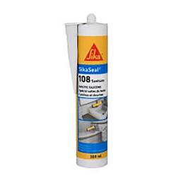 [50322] SIKASEAL-108 MASTIC SILICONE SANITAIRE BLANC - 300ML