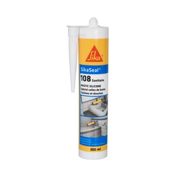 [50323] SIKASEAL-108 MASTIC SILICONE SANITAIRE TRANSPARENT - 300ML