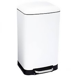 [21171] POUBELLE METAL 30L ARIANE BLANC