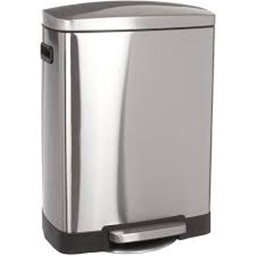 [21172] POUBELLE METAL 50L PEGASUS INOX