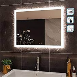 [23546] MIROIR LUMINEUX SALLE DE BAINS 90X70