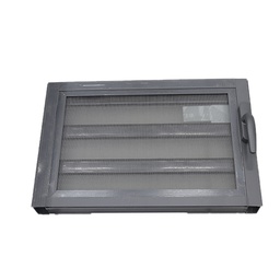 [50880] JALOUSIES ALUMINIUM EN VERRE IMPRIME, MOUSTIQUAIRE OFFERTE 600 X 400 NOIR