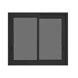 [50978] COULISSANT ALUMINIUM SIMPLE VITRAGE, MOUSTIQUAIRE OFFERTE 1200 X 1150 NOIR