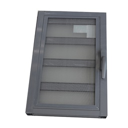 [50879] JALOUSIES ALUMINIUM EN VERRE IMPRIME, MOUSTIQUAIRE OFFERTE 400 X 600 GRIS ANTHRACITE