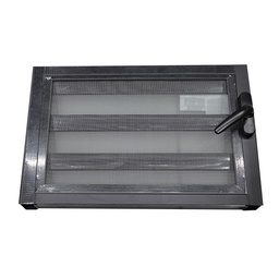 [50881] JALOUSIES ALUMINIUM EN VERRE IMPRIME, MOUSTIQUAIRE OFFERTE 600 X 400 GRIS ANTHRACITE
