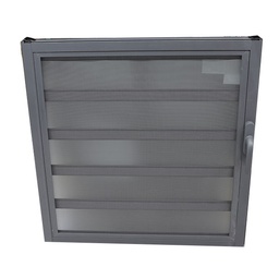 [50884] JALOUSIES ALUMINIUM EN VERRE IMPRIME, MOUSTIQUAIRE OFFERTE 800 X 800 NOIR