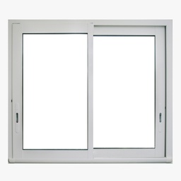 [50982] COULISSANT ALUMINIUM SIMPLE VITRAGE 2000 X 2190 BLANC