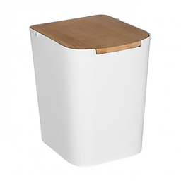 [13909] POUBELLE NATUREO PP 5L BLANC