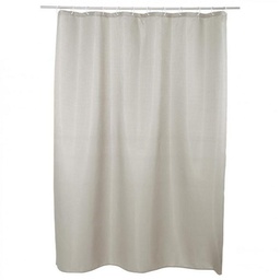[13952] RIDEAU DOUCHE NID ABEILLE TAUPE