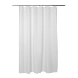 [13954] RIDEAU DOUCHE NID ABEILLE BLANC