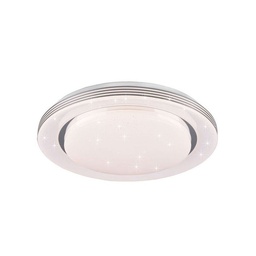 [17153] APPLIQUE PLAFONNIER RAINBOW DYNAMIC RGB TUNABLE LED 38.5W 485MM BLANC CHROME