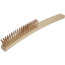 [19554] BROSSE MANCHE FIL ROND - 4 RANGS BRONZE