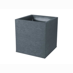 [40322] POT CARRE GRAPHIT- 50CM GRIS ANTHRACITE