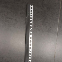 [29959] PROFILS D ESCALIER EN ALUMINIUM 11 MM AVEC BANDE PVC 2,50 ML _ NOIR