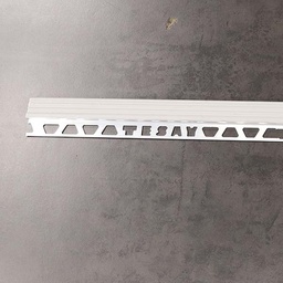 [29962] PROFILS D ESCALIER EN ALUMINIUM 11 MM AVEC BANDE PVC 250 CM _ GRIS