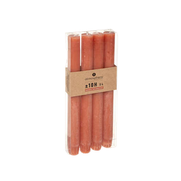 [112031] BOUGIE BTNX4 RUSTIC AMB H24.5