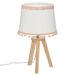 [112110] LAP TREPIED ROSE ET BLANC