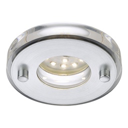 [112361] SPOTS ENCASTRABLES LED ATTACH METAL PLASTIQUE COULEUR ALU INCL 1 X MODULE LED5W 400LM 3 000K