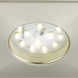 [112365] SPOTS ENCASTRABLES LED ATTACH PLASTIQUE NICKEL MAT INCL 1 X MODULE LED5W400LM 3 000K