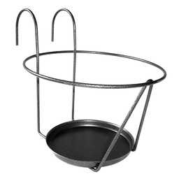 [41942] PORTE POT SOUCOUPE 25 CM GRIS