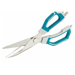 [325904] CISEAU 225MM ACIER INOXYDABLE EPAISSEUR DE LA LAME: 3,0 MM AVEC COUPE, GRATTOIR, CASSE-NOIX, OUVRE-BOUTEILLE ET OUVRE-BOÎTE