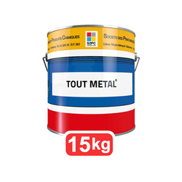 [112686] PEINTURE TOUT METAL NOIR MAT 15KG