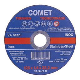 [326197] DISQUE A TRONCONNER 125X1,6X22 AC 3A54/2R12BF