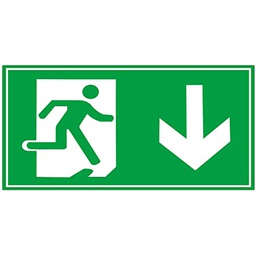 [326242] PLAQUE SORTIE DE SECOURS 150X300MM