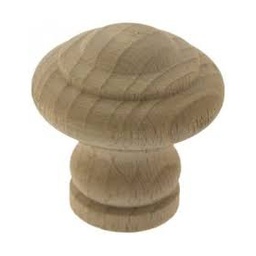 [326243] 2 BOUTONS DE MEUBLE LYONNAIS BOIS BRUT D40