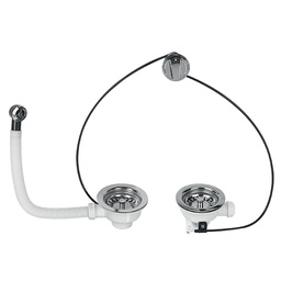 [326270] BONDE EVIER D90 2 BACS COMMANDE A CABLE