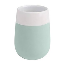 [210316] GOBELET EN CERAMIQUE MALTA MENTHE/BLANC