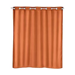 [210396] RIDEAU DE DOUCHE 180X200 COMFORT FLEX TERRACOTTA POLYESTER