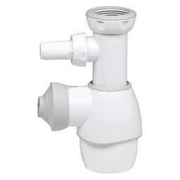 [326429] TOUT EN 1 SIPHON UNIVERSEL EVIER LAVABO BLANC AVEC PMAL